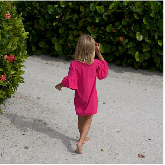 UPF 50+ UV Tunic Dress Emilia in Bright Pink