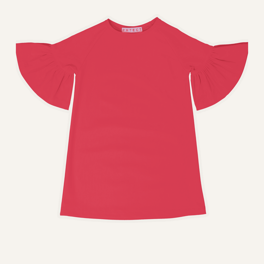 UPF 50+ UV Tunic Dress Emilia in Red