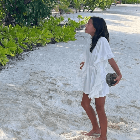 UPF 50+ UV Beach Tunic Ponza in White